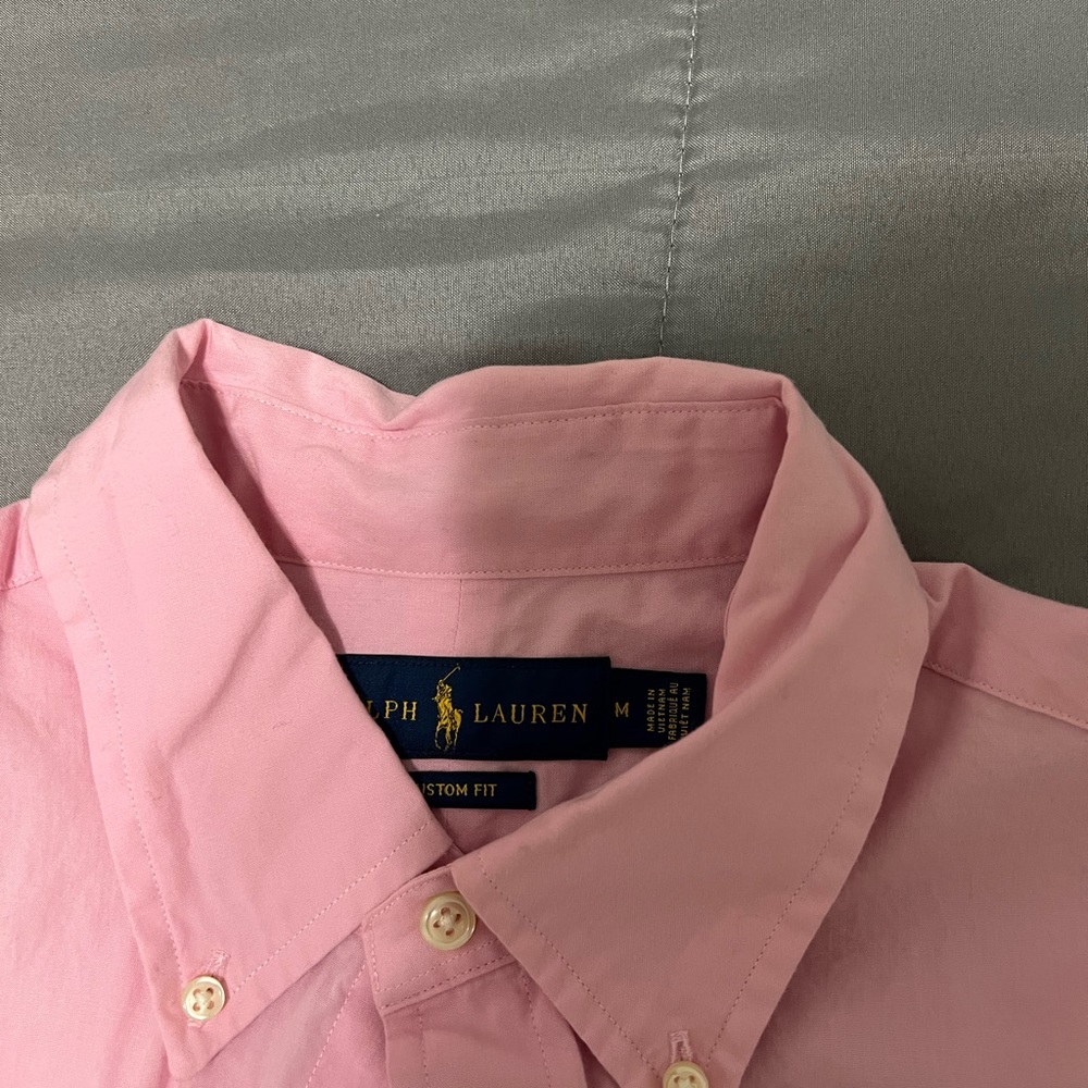 Pink short sleeve polo